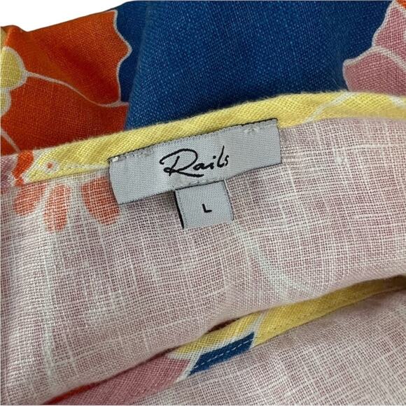 *NWOT Women’s Rails Mateo Linen Wrap Skirt – Sz L - Picture 7 of 7